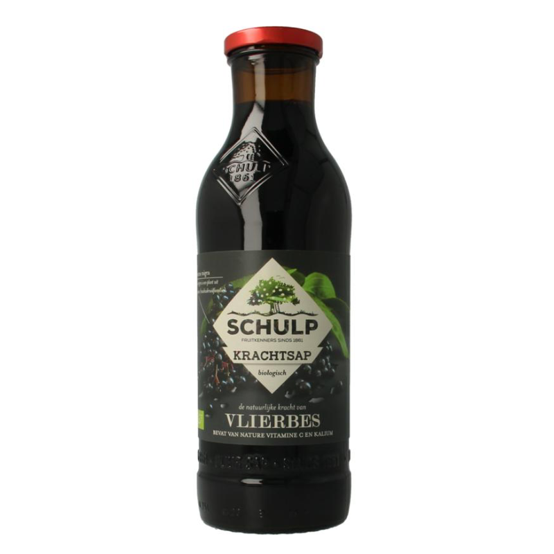 Schulp Krachtsap Vlierbes puur (750 ml.)