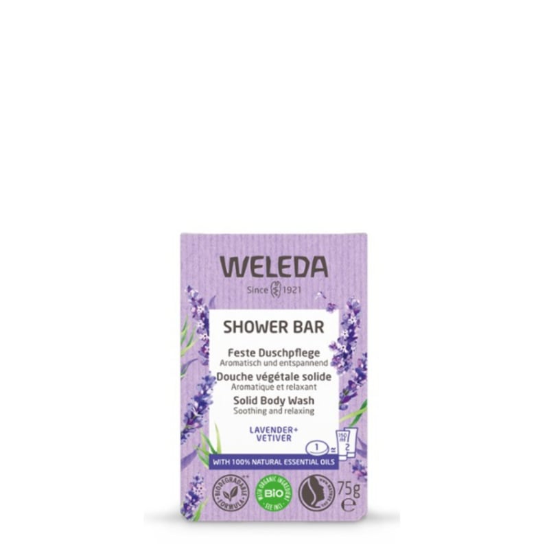 Weleda Shower Bar Lavender + Vetiver (75 gram)
[mwwsrc:a3681a869d51fd7d84b960a5a319a089feb3f2cb.jpg]