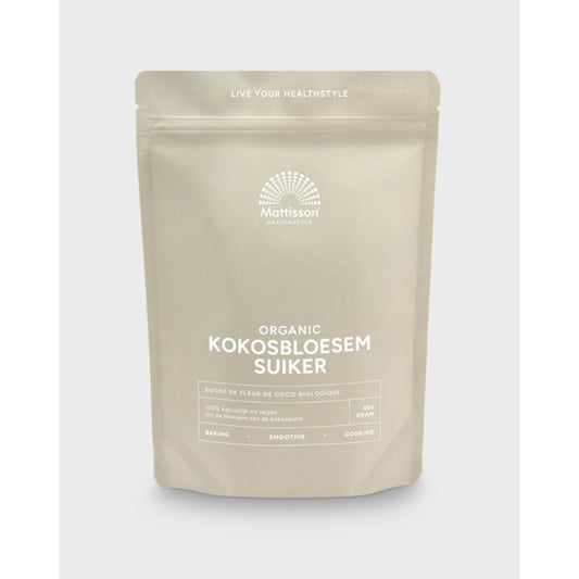 Mattisson Kokosbloesem Suiker  (450 gram)
[mwwsrc:a41ec0d5a50bfecba4e43f073bc8016d7f96f587.jpg]