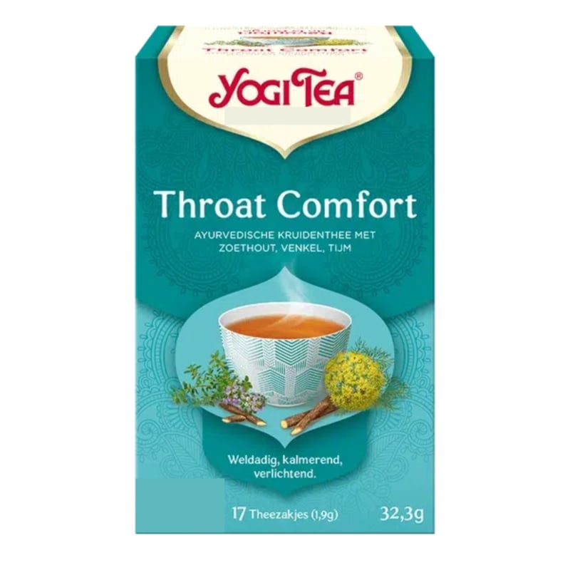Yogi Tea Throat Comfort (17 theezakjes)
[mwwsrc:a48ce6c1a698cf0fb981d7ca569141a3be6893f1.jpg]