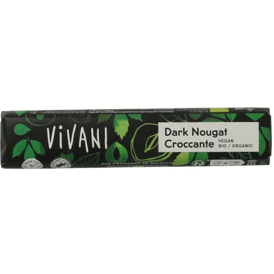 Vivani Chocolate To Go dark nougat croccante (35 gram)
[mwwsrc:a511220939c081997cb6db87cfaf57005f322e98]