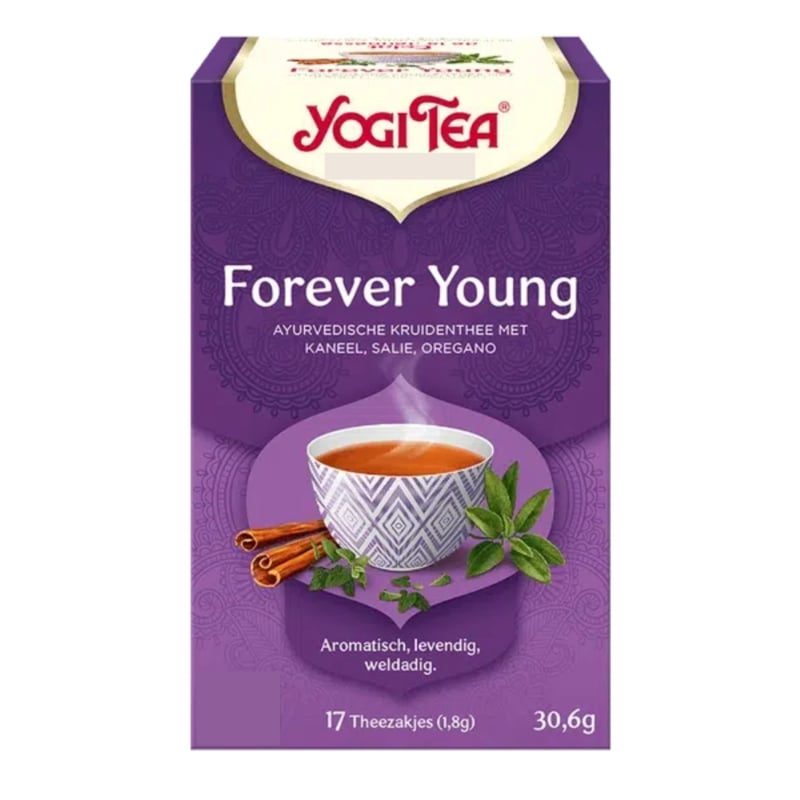 Yogi Tea Forever Young (17 theezakjes)
[mwwsrc:a56951d7eb623f50cc2bb21cc6bf822873783ed2.jpg]