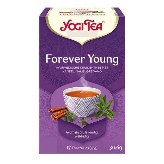Yogi Tea Forever Young (17 theezakjes)
[mwwsrc:a56951d7eb623f50cc2bb21cc6bf822873783ed2.jpg]