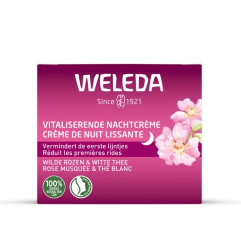 Weleda Wilde rozen & witte thee  nachtcrème (40ml.)
[mwwsrc:a9323d1349b05396992b0daeba33028531a1ecd4.jpg]