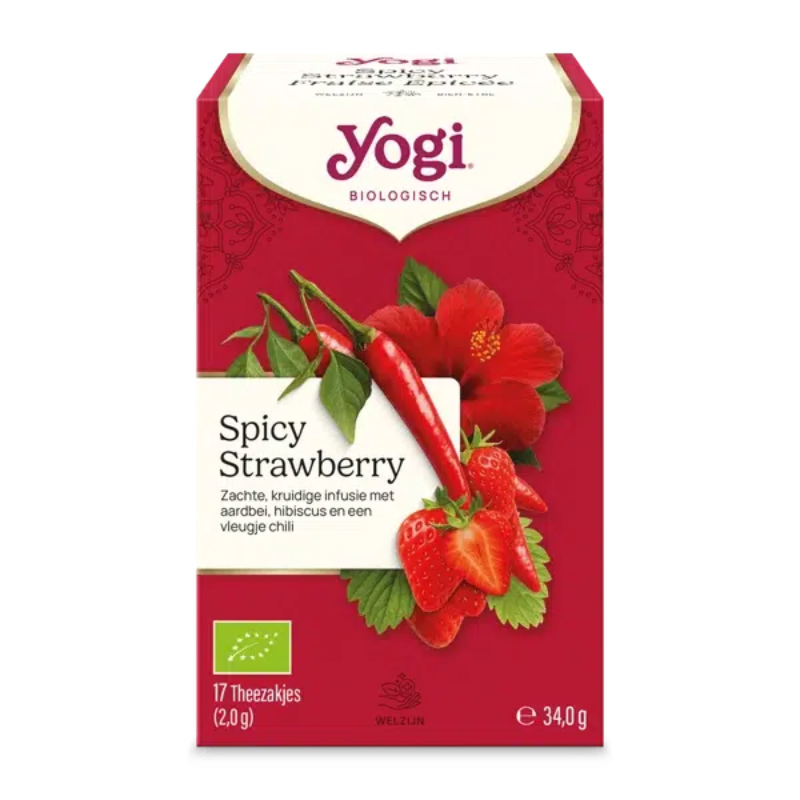 Yogi Tea Spicy Strawberry (17 theezakjes)