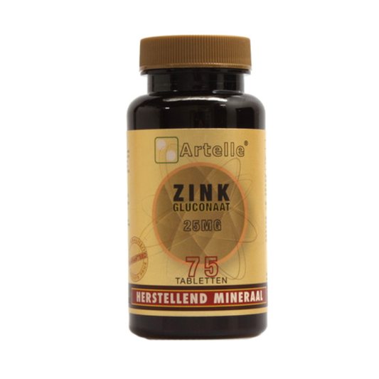 Artelle Zink gluconaat 25 mg (75 tabl)