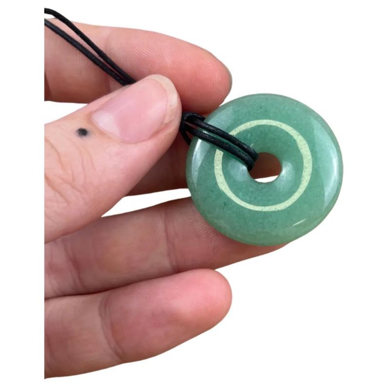 Aventurijn donut  hanger