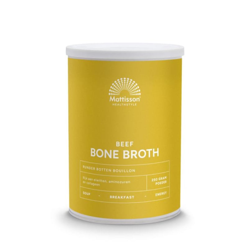 Mattisson Beef bone broth botten bouillon (250 gram)
[mwwsrc:b4ff3e72dc01cfa73e4e0870fa6bdfc8c6b15e5a.jpg]