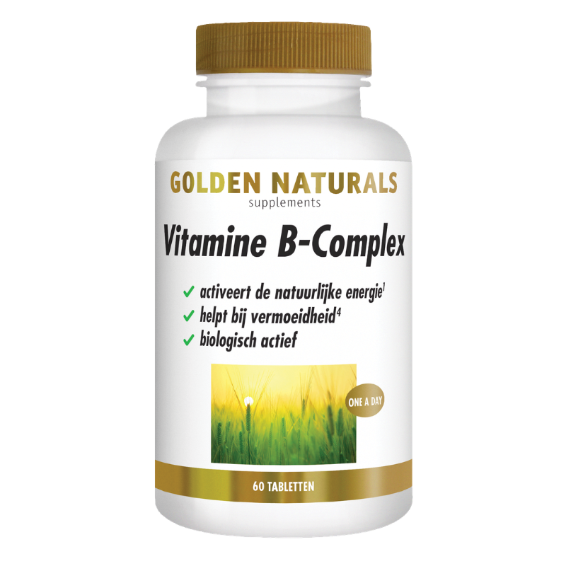 Golden Naturals Vitamine B-complex Bioactief (60 - 180 vega. tabl.)