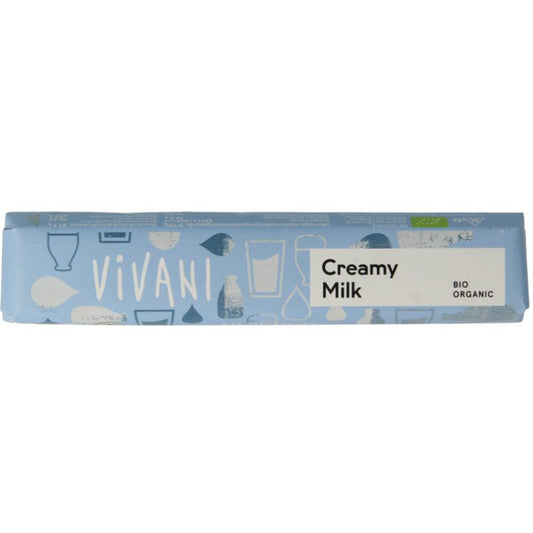 Vivani Chocolate to go creamy milk  (40 gram)
[mwwsrc:b68b4c9ec0b059ec9d8485c29ae6031af0cba62c]