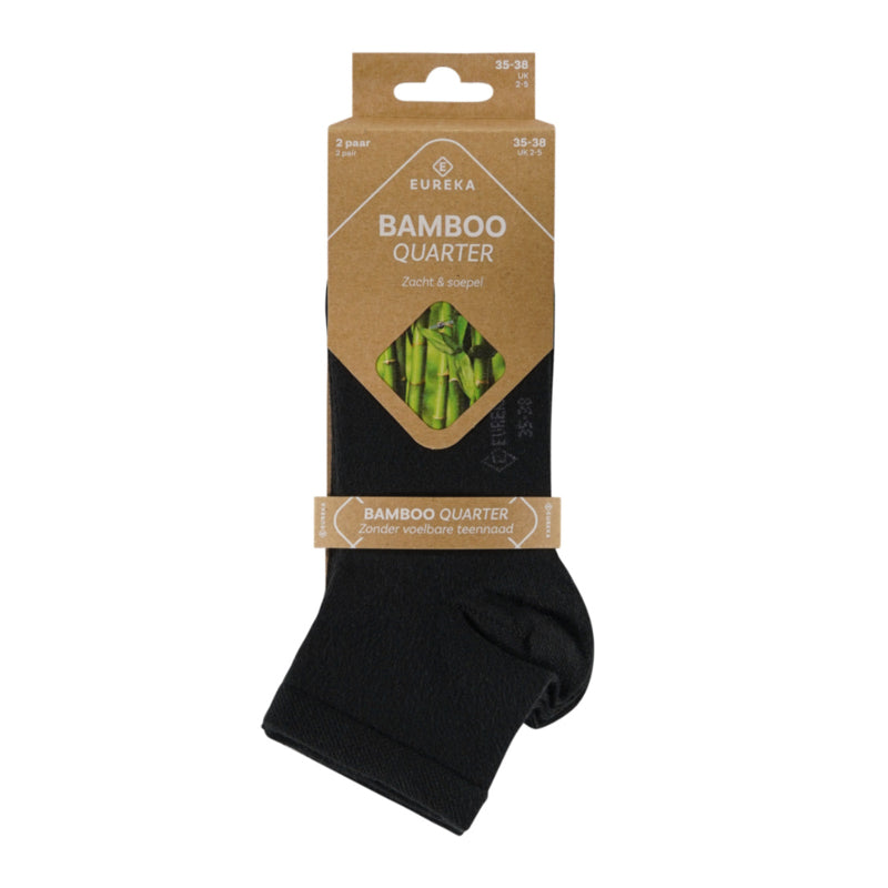 Eureka Bamboo Quarter Black sokken 2 pak
[mwwsrc:b817fc2263a491ed86d6d483758342cc2296901c.jpg]