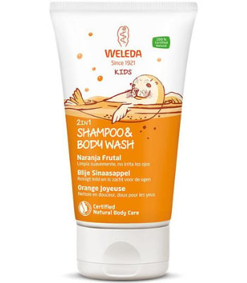 Weleda Kids 2in1 Shampoo & Body Wash Blije Sinaasappel (150 ml.)
[mwwsrc:b9bf052548e34559909d530d77d494b74b3a49a4.jpg]