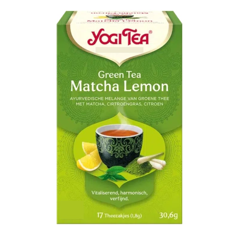 Yogi Tea Green Tea Matcha Lemon (17 theezakjes)
[mwwsrc:bca1f8e4c690cf78443e1ca32aa0ae4f89fef581.jpg]