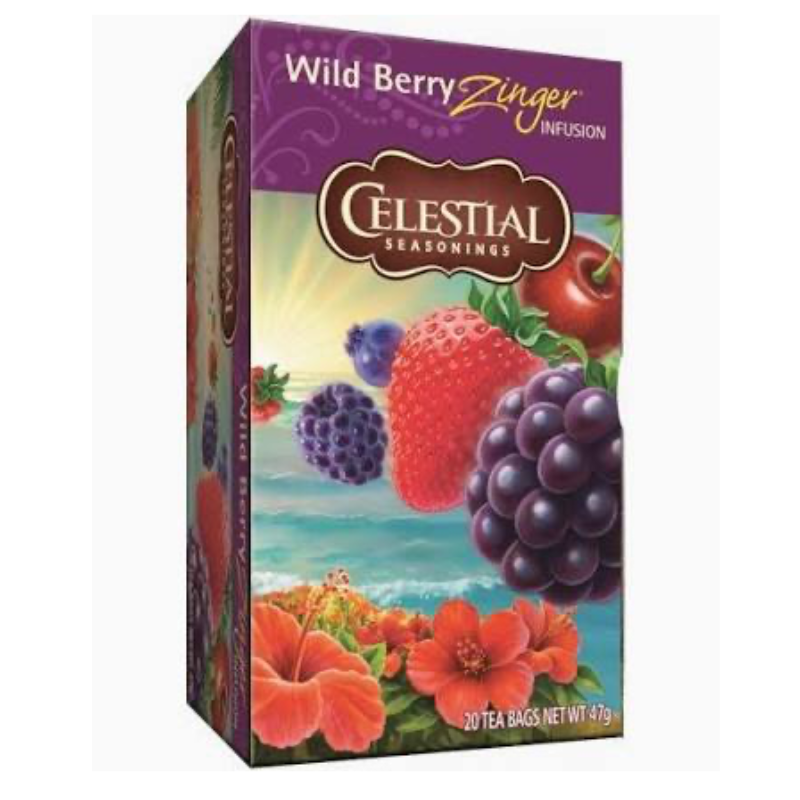 Celestial Season Wild berry zinger herb tea (20 theezakjes)