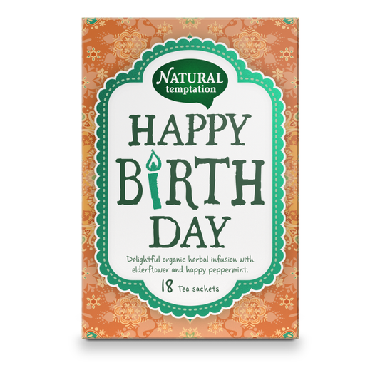 Natural Temptation Happy Birthday (18 theezakjes)
