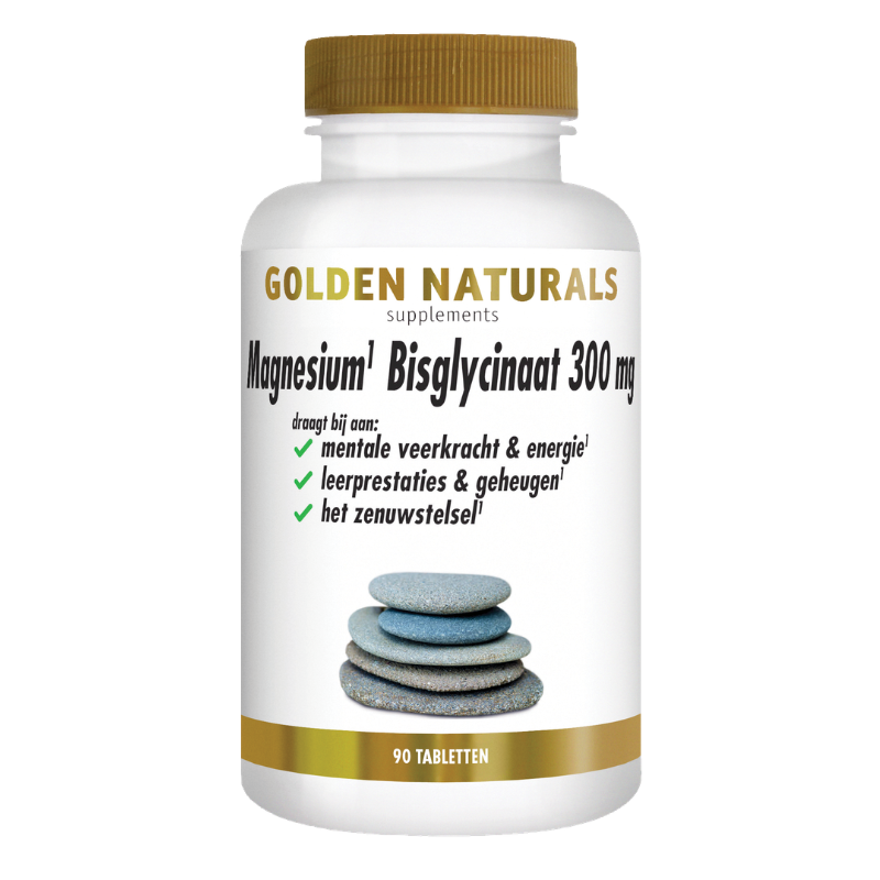 Golden Naturals Magnesium Bisglycinaat (60 - 90 - 180 vega. tabl.)