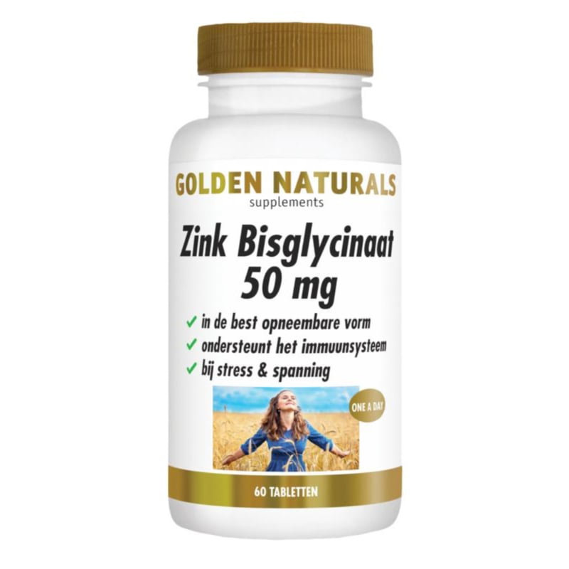 Golden Naturals Zink Bisglycinaat 50 mg (60 vega. tabl.)
[mwwsrc:c7abd521f2aecd230c3348e6a09101b9b411c6fa.jpg]
