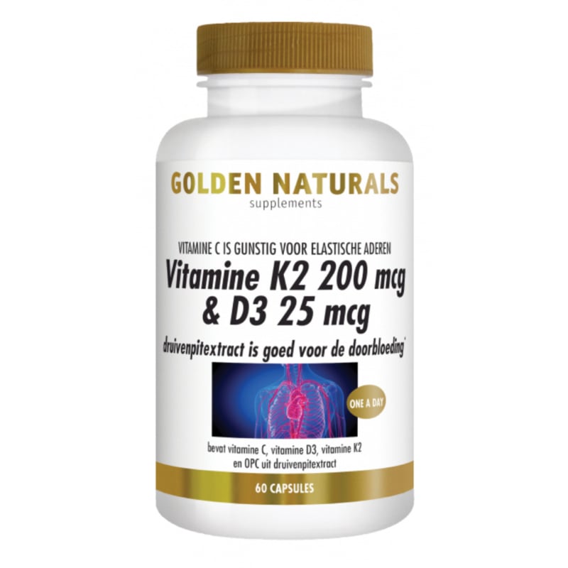 Golden Naturals Vitamine K2 200 mg & D3 25 mg (60 - 180 vega. caps.)
[mwwsrc:c7c530ef7324fe7a066c0249621338952a4b2d5c.jpg]
