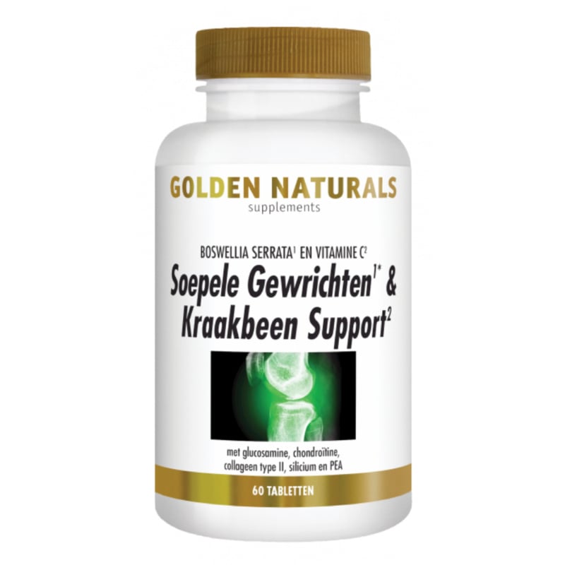 Golden Naturals Soepele Gewrichten & Kraakbeen Support (60 - 180 tabl.)
[mwwsrc:cc625a984aa8e2598af5282b9f170f95aa432dd9.jpg]