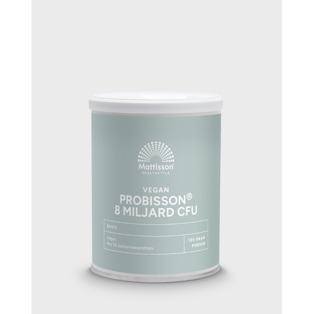 Mattisson Probiotica poeder 8 miljard CFU (125 gram)
[mwwsrc:ceda771359c93906dfc4aba03956d5041532c183.png]