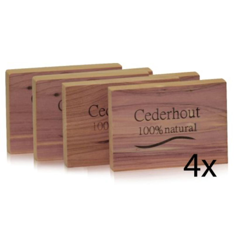 Cederhout ladenblok 4 stuks