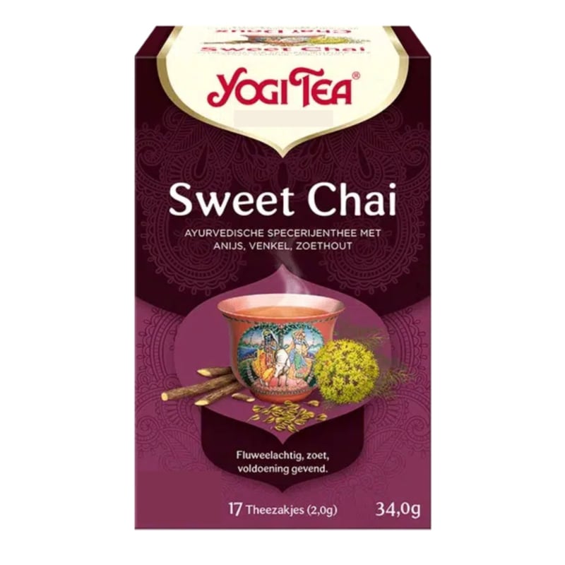 Yogi Tea Sweet Chai (17 theezakjes)
[mwwsrc:d3226c536f30a58bcef72abcff8cccee440f1a3c.jpg]