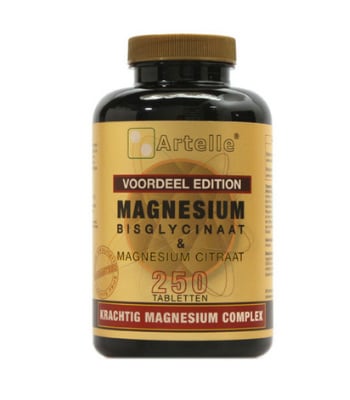 Artelle Magnesium bisglycinaat & citraat (100 / 250 tabl.)
[mwwsrc:d6b9d460c6788473f1adac6f7546faa1e3855ba7.jpg]