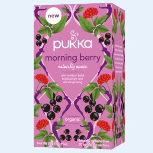 Pukka Morning Berry  (20 theezakjes)
[mwwsrc:d9627aaa2553eede687315721652255aff6cfd74.jpg]