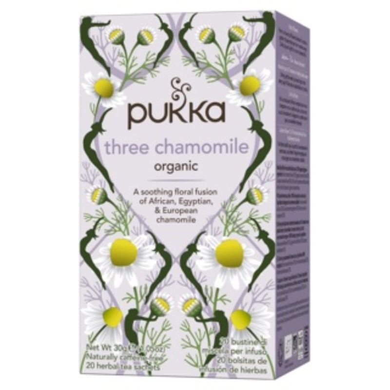 Pukka Three Chamomile  (20 theezakjes)
[mwwsrc:dd319983d5c73d4a4d2f6be5ed3eae16f47820c5.jpg]