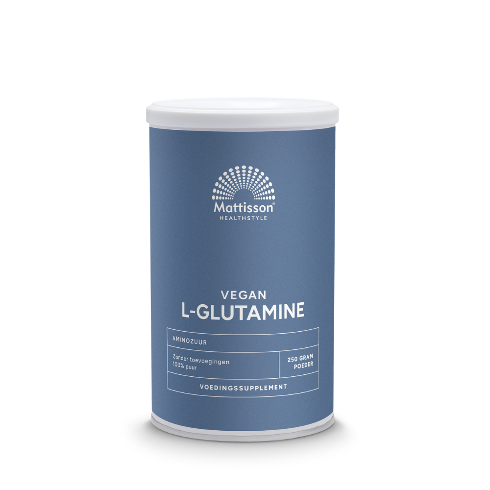 Mattisson L-Glutamine Aminozuur (250 gr.)
[mwwsrc:e278c99d52d91d456ecac994b9e37d1063efd637.png]
