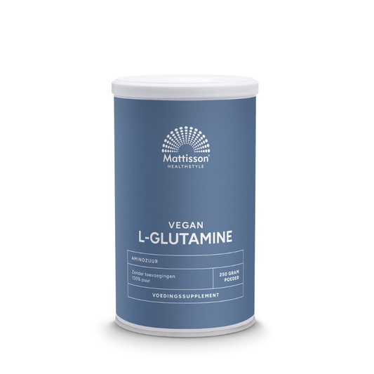 Mattisson L-Glutamine Aminozuur (250 gr.)
[mwwsrc:e278c99d52d91d456ecac994b9e37d1063efd637.png]