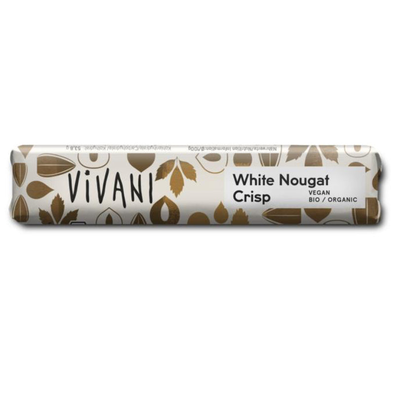 Vivani Chocolate To Go white nougat crisp vegan (35 gram)
[mwwsrc:e47432e24263794bcae6e0c941f8b8d2e0435496]
