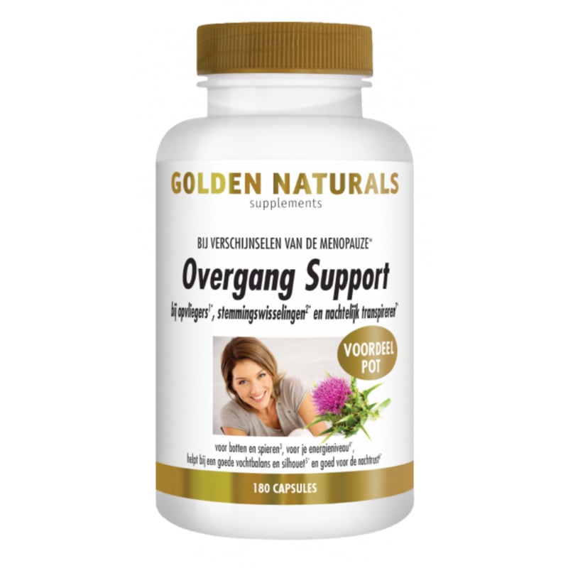 Golden Naturals Overgang  Support (60 - 180 vega. caps.)
[mwwsrc:e506c86d16507f650420e41f2bda0ffdf727fe7f.jpg]