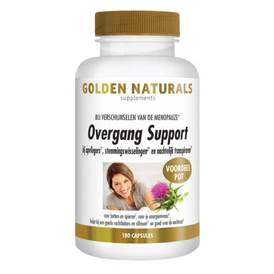 Golden Naturals Overgang  Support (60 - 180 vega. caps.)
[mwwsrc:e506c86d16507f650420e41f2bda0ffdf727fe7f.jpg]
