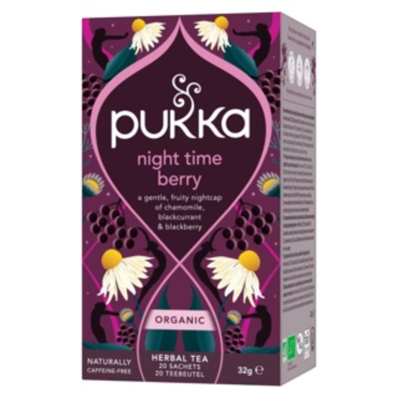 Pukka Night Time Berry (20 theezakjes)
[mwwsrc:e96eb9ca7fe38fb23f831b33baab2ee1ec61e3ac.jpg]