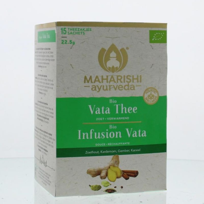 Vata Thee (15 theezakjes)
[mwwsrc:ea93a3b2c4a740504a4d8b3dc8ee9c0af32ebea5.jpg]