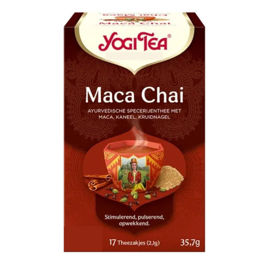 Yogi Tea Maca chai (17 theezakjes)
[mwwsrc:ec01c1b355a7f2ea8fa0c3a8ebbdf62a2696d572.jpg]