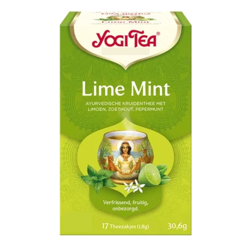 Yogi Tea Lime Mint ( 17 theezakjes)
[mwwsrc:ecb4df059c2cf38bf225d198d9512be2ae02a616.jpg]
