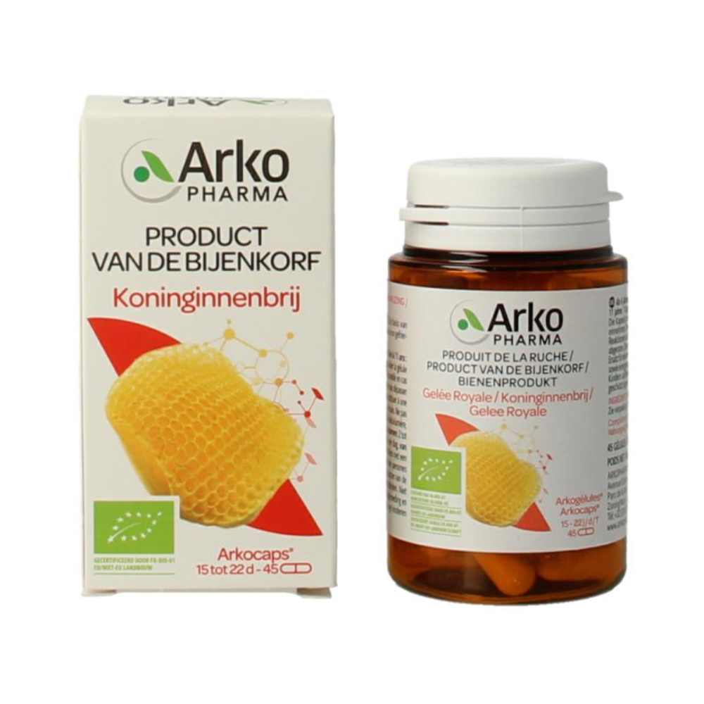 Arkocaps Royal Jelly (45 caps.)
[mwwsrc:ecc245fbbdbf176e34a74bf8a316c15a50c20c08.png]