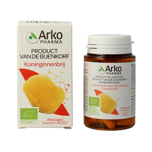 Arkocaps Royal Jelly (45 caps.)
[mwwsrc:ecc245fbbdbf176e34a74bf8a316c15a50c20c08.png]