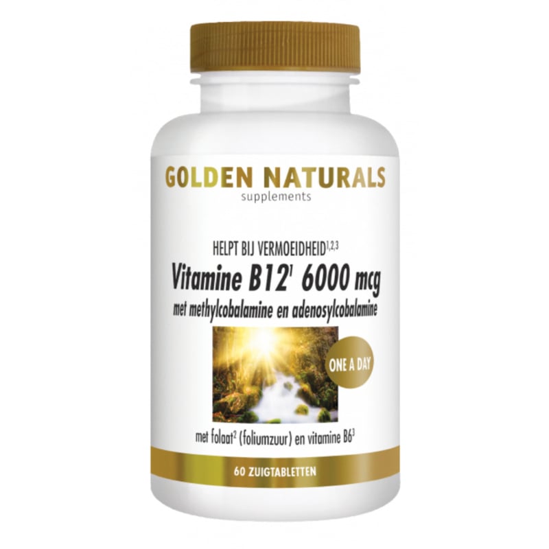 Golden Naturals Vitamine B12 6000 mcg (60 - 180 smelttabl.)
[mwwsrc:ed12ca004cd78f6372e0823fd658a69a0be1c605.jpg]