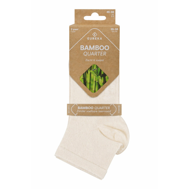Eureka Bamboo Quarter Ecru sokken 2 pak
[mwwsrc:f721552555f6057006ebcef40ecc396d9f6b51fb.jpg]