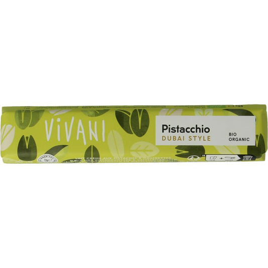 Vivani Chocolate to go pistacchio Dubai style (40 gram)
[mwwsrc:fa5fcc223f438b6c4bedfd597f8c3c51632ff890]