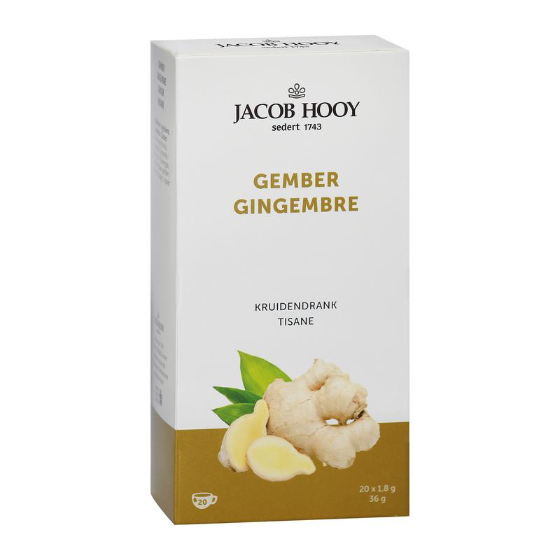 Jacob Hooy Theezakjes gember (20 theezakjes)