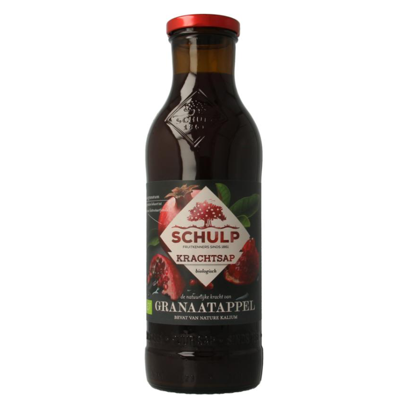 Schulp Krachtsap Granaatappel puur (750 ml.)