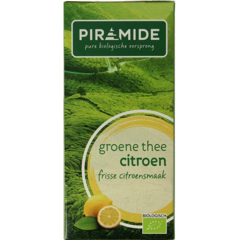 Piramide Groene thee met citroen (20 theezakjes)