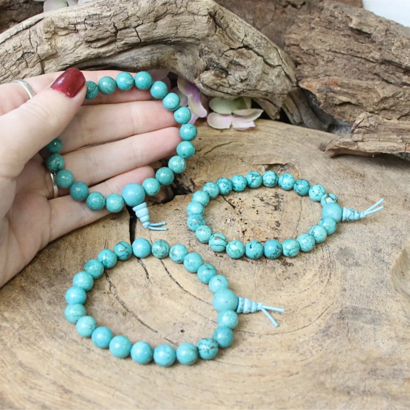 Howliet blauw powerbead armband