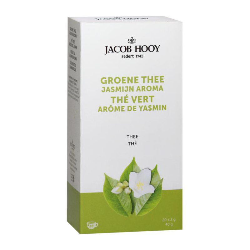 Jacob Hooy Groene thee jasmijn (20 theezakjes)