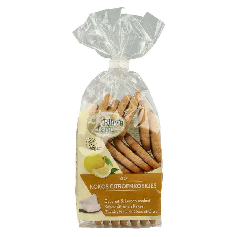 Billy"s Farm Kokos citroenkoekjes (175 gram)