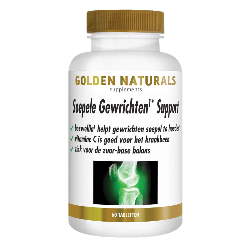 Golden Naturals Soepele Gewrichten & Kraakbeen Support (60 - 180 tabl.)